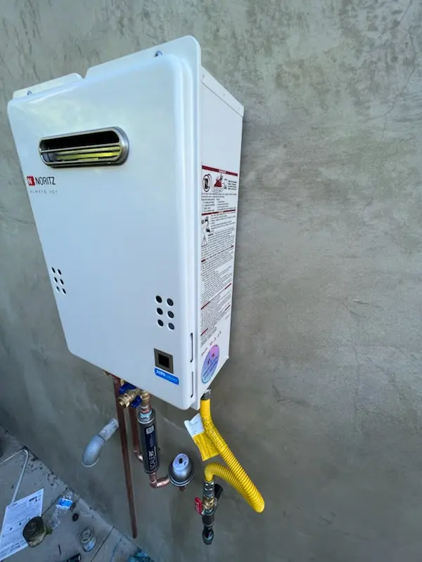 Tankless water heater installation for Harbour Oaks homes